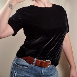 💥CLOSING SALE💥 TRUE VINTAGE Crushed Velvet Top